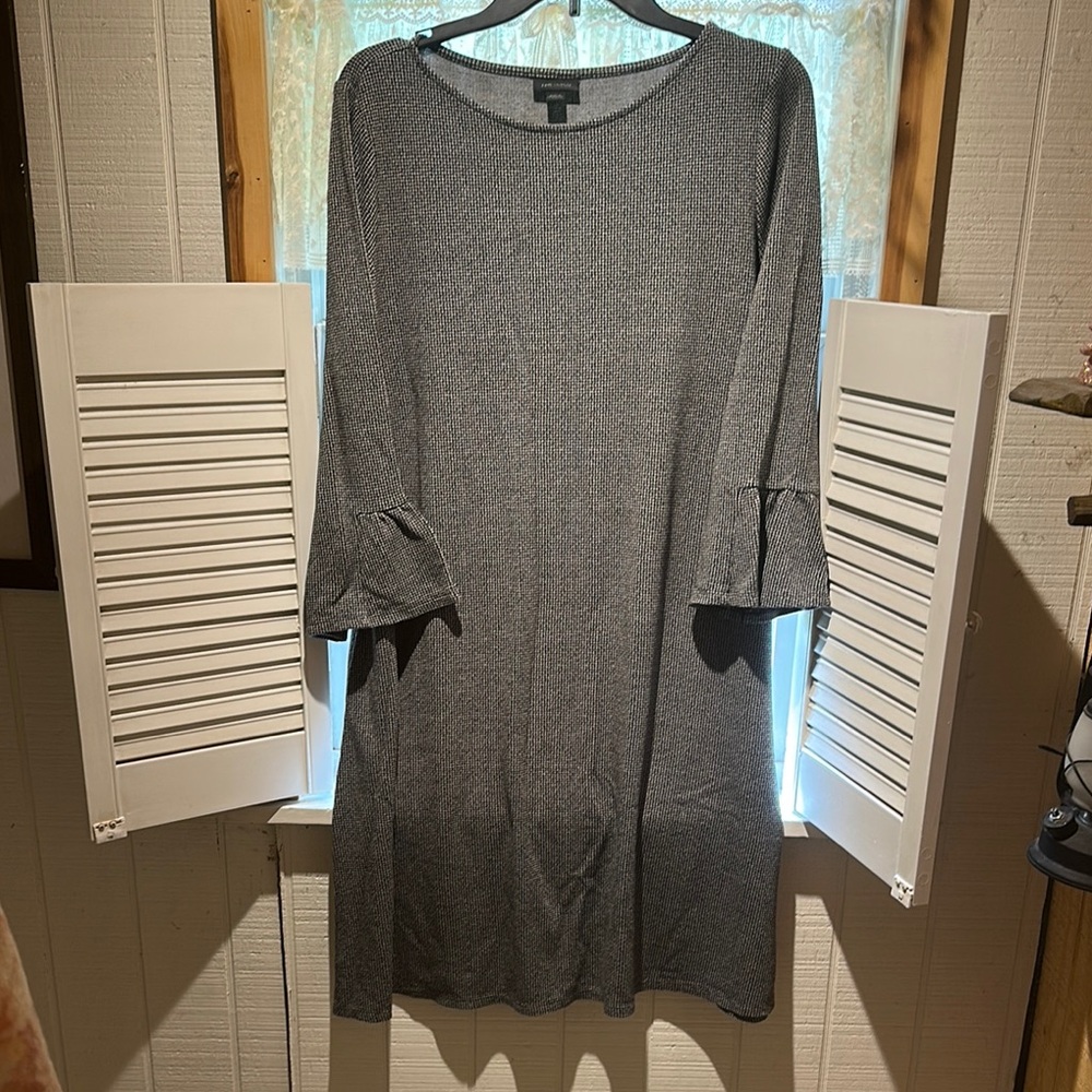 J. Jill Gray Bell Sleeve Dress